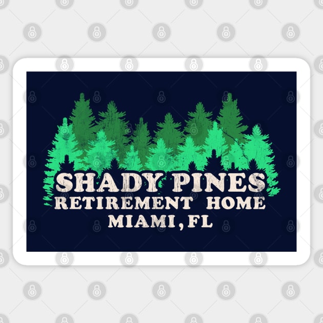 Shady Pines Retirement Vintage Version Sticker by machmigo